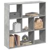 vidaXL Sobna pregrada / regal za knjige sivi 102x29x103,5 cm drveni