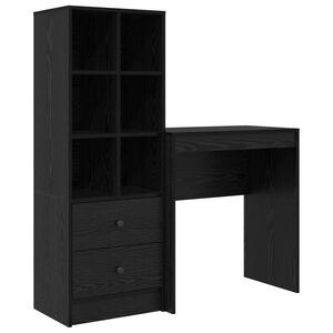 vidaXL Stol Crni hrast 115,5 x 40 x 127 cm 2 kom.