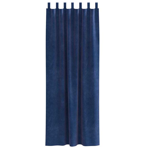 vidaXL Zavjese za zamračivanje 2 pcs Tamno plava 140 x 225 cm Bar&scaron;un