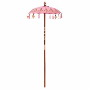vidaXL Baline&scaron;ki Parasol Ružičasta 125 x 125 x 260 cm