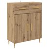 vidaXL Highboard Umjetnički hrast 69,5 x 34 x 180 cm Konstruirano drvo