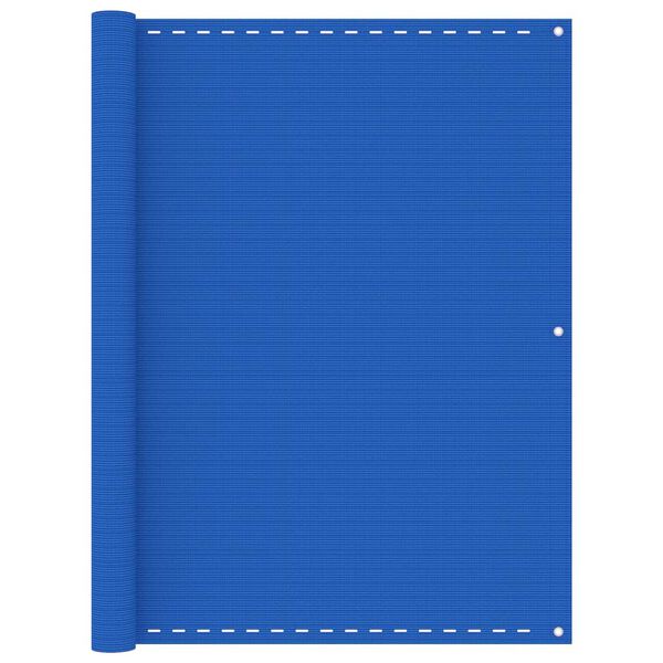 vidaXL Balkonski zastor plavi 120 x 500 cm HDPE