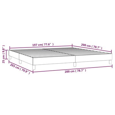 vidaXL Okvir za krevet crni 200x200 cm baršunasti