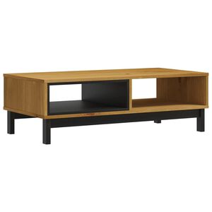 vidaXL Stolić za kavu FLAM 100 x 50 x 32,5 cm od masivne borovine