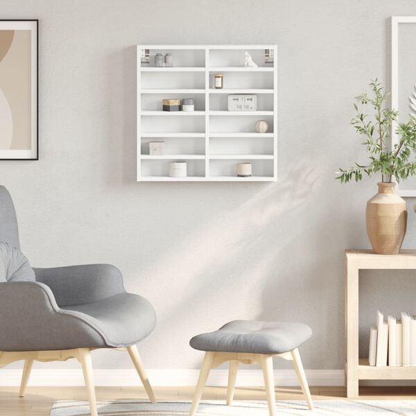 vidaXL Vitrina bijela 60x8,5x58 cm konstruirano drvo