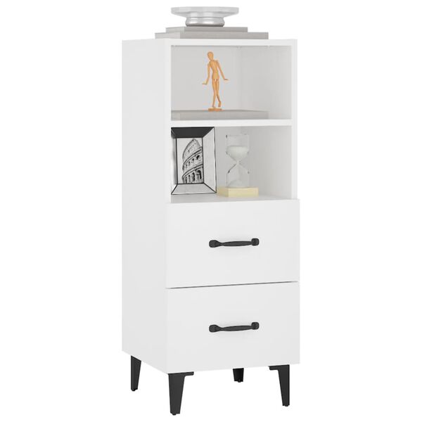 vidaXL Komoda bijela 34,5 x 34 x 90 cm od konstruiranog drva