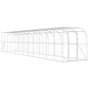 vidaXL Kavez za piletinu uz zid Srebrna 600 x 150 x 215 cm