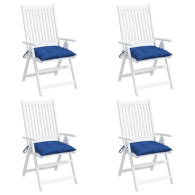 vidaXL Jastuci za stolice 4 kom plavi 40 x 40 x 7 cm od tkanine Oxford