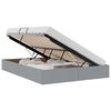 vidaXL Krevet s od storage s pohranom Svjetlosiva 135 x 190 cm Tkanina