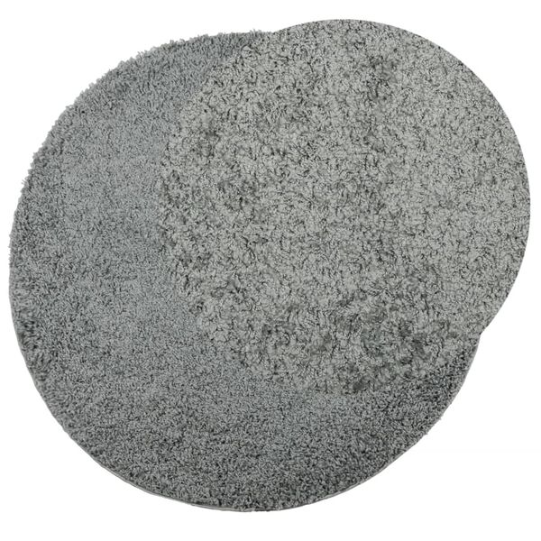 vidaXL Čupavi tepih PAMPLONA s visokim vlaknima moderni zeleni &Oslash;200 cm