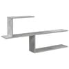 vidaXL Polica na zidu Betonska siva 122 x 18 x 60 cm Konstruirano drvo