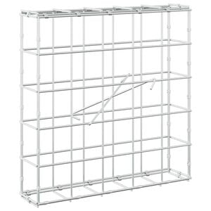 vidaXL Gabion s žicom debljine 3,5 mm i mrežom 10x10 cm 50x100x50 cm