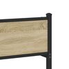 vidaXL Metalni okvir kreveta bez madraca boja hrasta sonome 120x190 cm