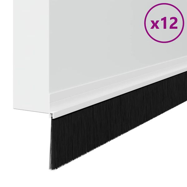 vidaXL Samoljepljivi pečati za vrata 12 pcs Bijelo 100 cm