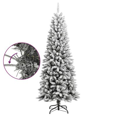 vidaXL Umjetno božićno drvce sa snijegom 180 cm PVC i PE