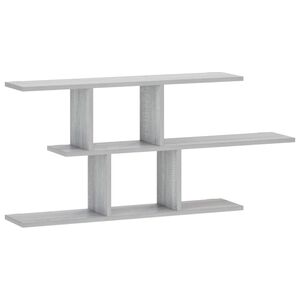 vidaXL Zidna polica Siva Sonoma 100 x 17 x 45.5 cm prerađeno drvo