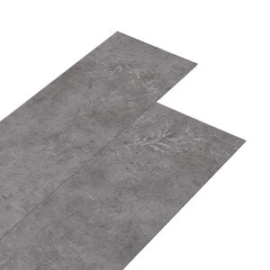 vidaXL Podne daske Betonska siva 5,02 m&sup2; 36 kom. PVC