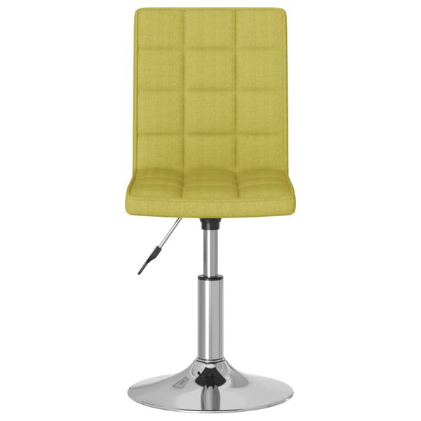 vidaXL Okretne blagovaonske stolice od tkanine 2 kom zelene