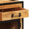vidaXL Komoda 80 x 31 x 66 cm od masivnog grubog drva manga i metala
