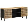 vidaXL TV ormarić crni 105x33,5x46 cm Puno grubo drvo Mango