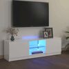 vidaXL TV ormarić s LED svjetlima visoki sjaj bijeli 120x30x36 cm