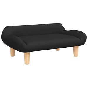 vidaXL Krevet za pse crni 70x40x24 cm od tkanine