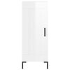 vidaXL Komoda sjajna bijela 34,5 x 34 x 90 cm od konstruiranog drva