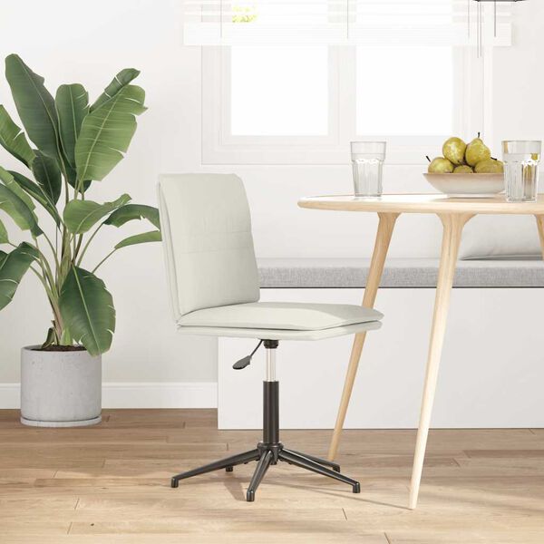 vidaXL Blagovaonska stolica krem baršunasta