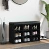 vidaXL Klupa za cipele crna 82 x 32 x 50 cm od konstruiranog drva