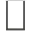 vidaXL Noge za barski stol U-oblika 2 kom antracit 60 x (90-91) cm čelik