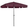 vidaXL Suncobran za plažu bordo 200 x 125 cm