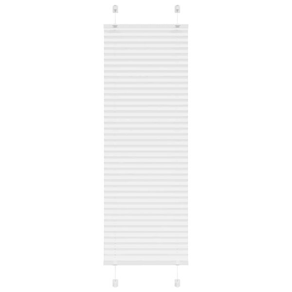 vidaXL Plisirana roleta bijela 50x100 cm širina tkanine 49,4 cm