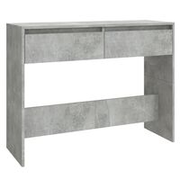 vidaXL Konzolni stol siva boja betona 100 x 35 x 76,5 cm od iverice