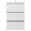 vidaXL Noćni ormarići 2 kom bijeli 40x35x62,5 cm od konstruiranog drva