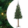 vidaXL Mr&scaron;avo božićno drvce Zelena 150 cm PVC i čvrsto drvo bora