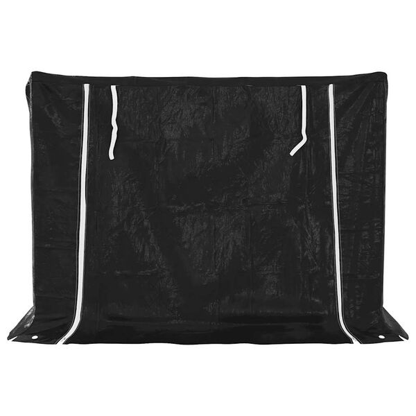 vidaxL Stalak za drva za ogrjev s ki&scaron;nom navlakom 150,5x100,5x110,5 cm