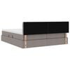 vidaXL Krevet s od storage Sivo-smeđa 200 x 200 cm Lažna koža