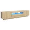 vidaXL TV ormarić s LED svjetlima boja hrasta sonome 180 x 35 x 40 cm