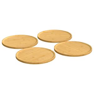 vidaXL Tanjuri za pizzu 4 kom &Oslash; 32 x 1,5 cm od bambusa