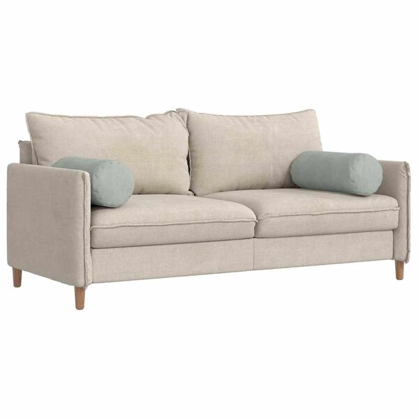 vidaXL Valjkasti jastučići 2 pcs Svijetlo siva &Oslash; 25 x 70 cm