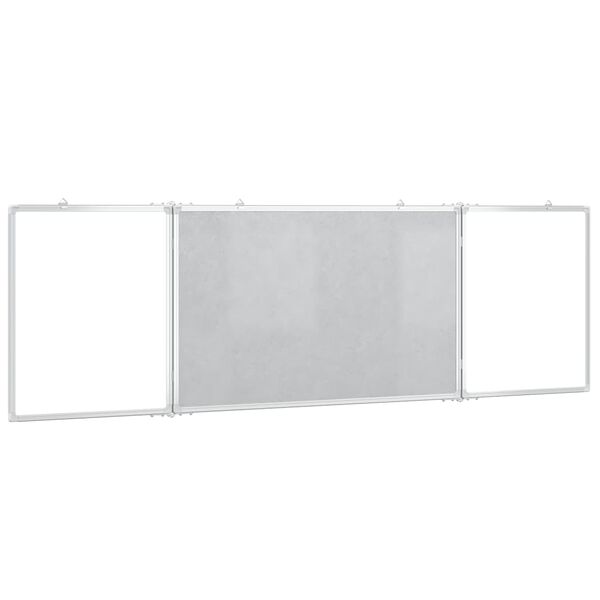 vidaXL Magnetna bijela ploča sklopiva 160 x 60 x 1,7 cm aluminijska