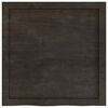vidaXL Stolna ploča tamnosmeđa 60x60x(2-6) cm tretirana hrastovina