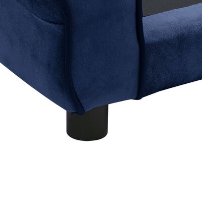 vidaXL Sofa za pse plava 72 x 45 x 30 cm plišana