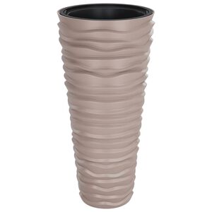 vidaXL Sadilica s uklonjivom unutra&scaron;njosti boja kave 18/45 L PP