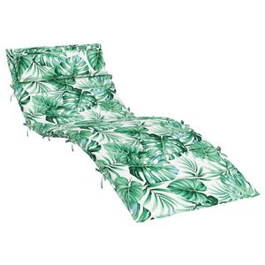 vidaXL Jastuk za ležaljku s uzorkom li&scaron;ća 180x60x4 cm tkanina Oxford