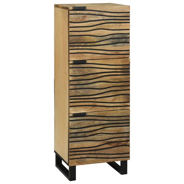 vidaXL Highboard Smeđa 40 x 33 x 110 cm masivno drvo manga
