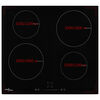 vidaXL Indukcijska ploča za kuhanje s 4 plamenika staklena 7000 W
