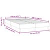 vidaXL Box Spring krevet bez madracem tamno sivi 120x220 cm baršun