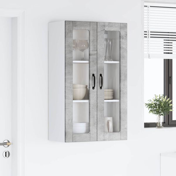 vidaXL Kuhinjski ormarić s policom Betonski sivi 60 x 31 x 100 cm