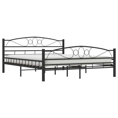 vidaXL Okvir za krevet crni čelični 160 x 200 cm